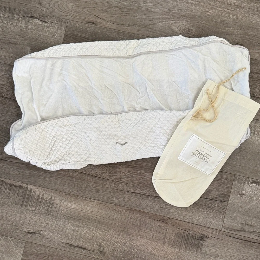 Restoration Hardware Vintage-Washed Diamond Matelasse Changing Pad Cover
